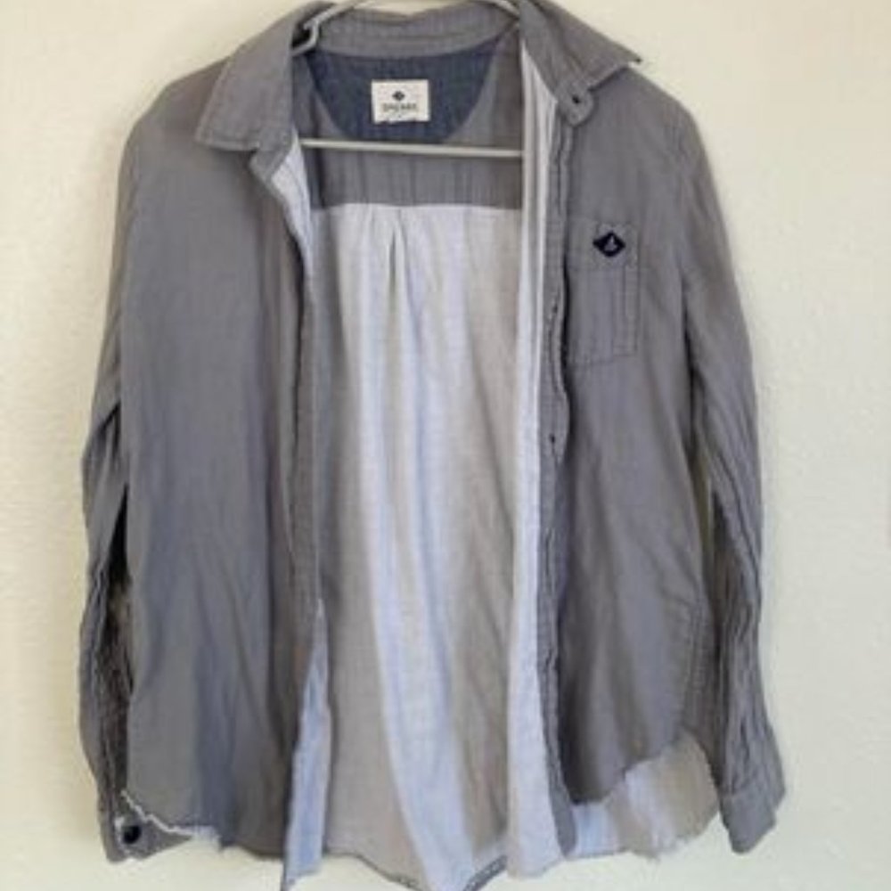 Grey Sperry Long Sleeve Cover Up